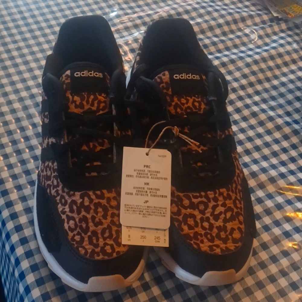 Adidas Leopard Print Running Shoes NWT no box